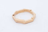 Gucci 18k Yellow Gold Link To Love Ring 5.7 Grams Size 19 Eb0226rrxde