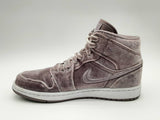 Nike Air Jordan 1 Mid Se Lavender Velvet High Top Sneakers Size 7 Fw1124wxde