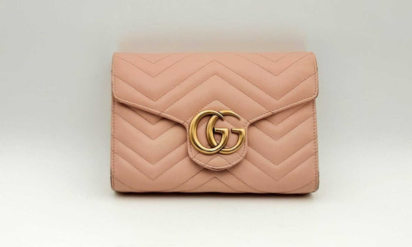 Gucci Gg Marmont Chevron Quilted Leather Flap Hs0624rrxsa