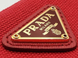 Prada Necessaire Red Canvas Clutch Fw1124lxzsa