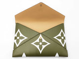Louis Vuitton Large Kirigami Pochette In Khaki Green Monogram Giant Coated Canvas Fw0726olxdu