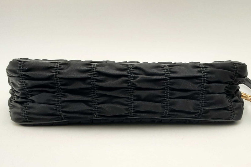 Prada Tessuto Nylon Gaufre Crossbody In Black Eb0425wxzsa