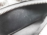 Mcm Stark Black Leather Gray Visetos Coated Canvas Backpack Do0726lxzde