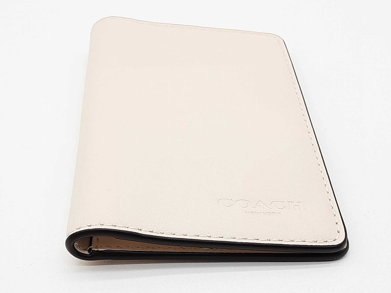 Coach Chalk Beige Leather Id Card Holder Do0925oxde