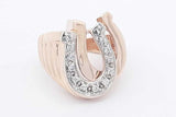 1.3cttw Diamond Double Horseshoe Ring 14k Yellow Gold 16.9g Sz 8.25 Eb0426llxzsa