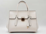 Michael Kors Campbell Medium Satchel In White Leather Fw0326lozdu