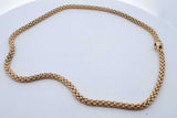 18k Yellow Gold Mesh Chain Necklace 22 Grams 16.5 Inch Eb0926olrxde