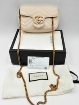 Gucci Gg Marmont Chevron Leather Shoulder Bag Eb1024wrxdu