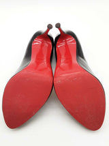Christian Louboutin Black Patent Leather Heels Size Eu 38 Do0826lrxde