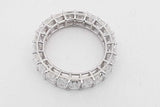 6.3cttw Lab Grown Diamond Eternity Band 14k White Gold 3.2g Size 6.5 Eb826lixzsa