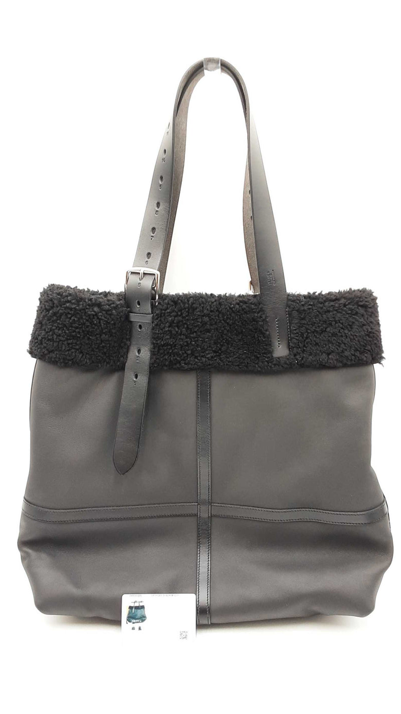 Hermes Cristobal & Shearling Etriviere Shopping Tote Bag Sd0925ozxzde