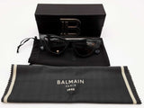 Balmain Bps 135a 54 Jolie Black Gold Cat Eye Sunglasses Do0425loxde