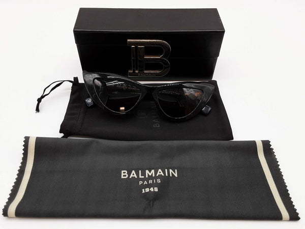 Balmain Bps 135a 54 Jolie Black Gold Cat Eye Sunglasses Do0425loxde