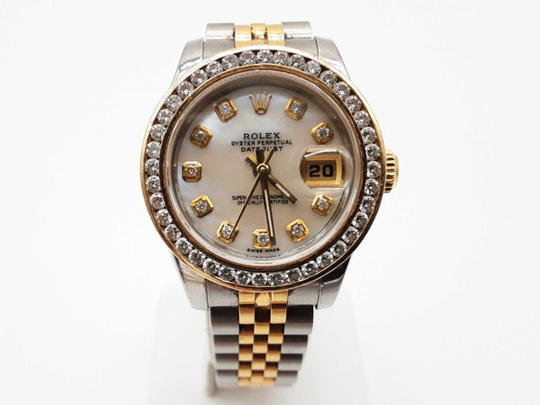 Rolex 179173 26 Datejust Aftermarket Bezel Two-tone Steel Jubilee Watch Do0625roxzde
