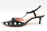 Kate Spade Pomona Black & White Polka Dot Patent Leather Heels Size 7m Eb726orde