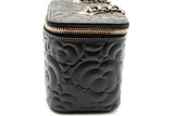 Chanel Camellia Embossed Lambskin Vanity Case With Chain Eb1024orxzdu