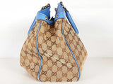 Gucci Beige And Blue Gg Monogram Sukey Tote Bag Sd0626wzxde