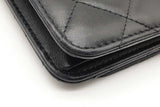 Chanel Quilted Black Leather Wallet On Chain Eb1026lxxzde