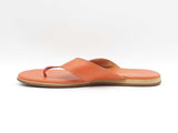 Hermès Thong Sandals In Orange Calfskin Leather Size Eu 45 Us 12 Fw0425pxzdu