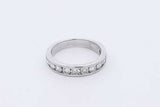 0.84cttw Diamond Ring In 14k White Gold 3.5 Grams Size 5.5 Eb0326ocrdu