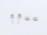 .58 Cttw Diamond & 14k White Gold Stud Earrings  0.7 Grams Fw0225wordu