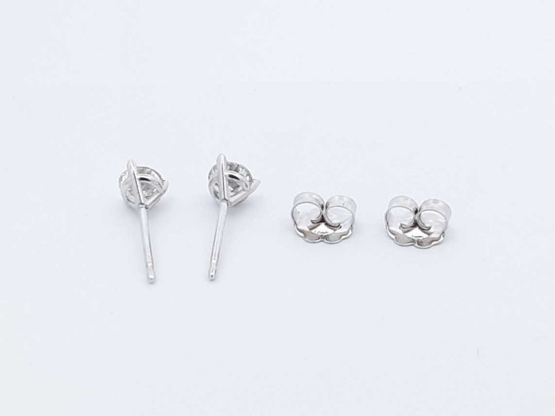 .58 Cttw Diamond & 14k White Gold Stud Earrings  0.7 Grams Fw0225wordu