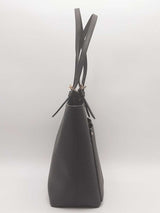 Michael Kors Jet Set Medium Pebbled Leather Black Handbag Aa0526rzsa