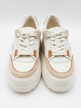 Tory Burch Stage Sneakers In Leather & Suede Us Size 7.5 Fw0326lxzdu