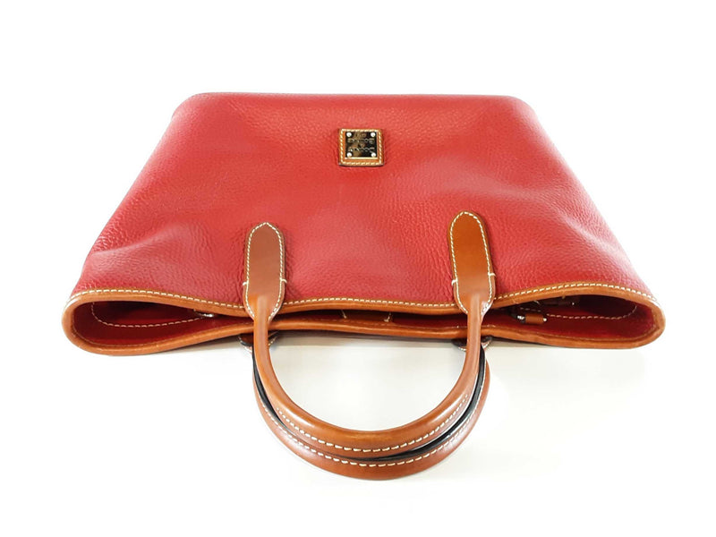 Dooney & Bourke Brielle Tote Bag In Red Pebbled Leather Fw1025wxde