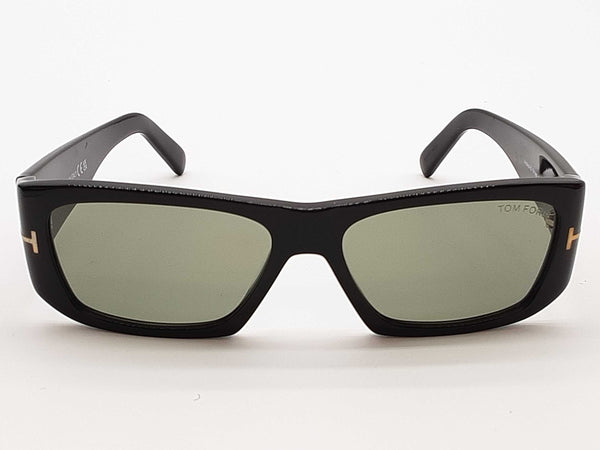 Tom Ford Tf986 Andreas-02 Black Frames Green Lens Sunglasses Eb0125crde