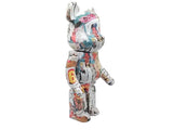 Medicom Toy Bearbrick Andy Warhol X Jean-micheal Basquiat #4 1000% Figure Jg1225crzmia