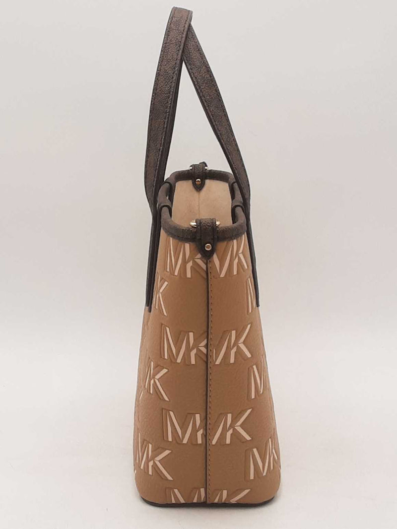 Michael Kors Eliza Small Embossed Logo Brown Aa0725rzsa