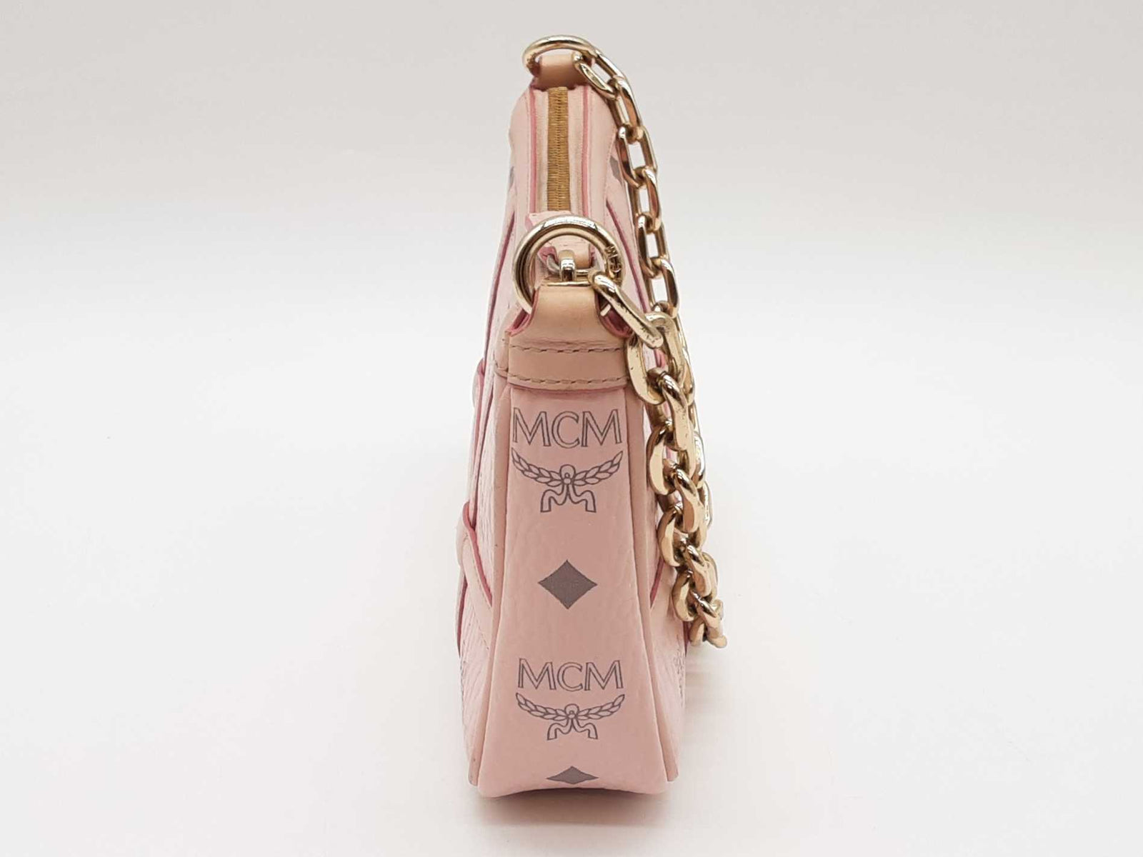 Mcm Delmy Visetos Powder Pink Shoulder Bag Sd1025ozxde – Max Pawn