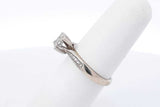 0.07ctw Diamond Ring In 14k White Gold 3.2 Grams Size 6 Eb0925lrxdu