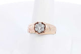 0.35ctw Diamond Ring In 14k Rose Gold 5.1 Grams Size 7.5 Eb0225ocrsa