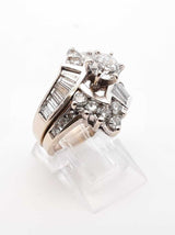 2.08 Cttw Diamond & 14k White Gold Wedding Set 10.7 Grams Size 5.5 Fw0125llxzdu