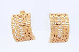 20k Yellow Gold Filigree Hoop Earrings 5.3 Grams Eb0426wcrde