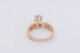 1.05ctw Diamond Solitaire Ring 14k Yellow Gold 6.2 Grams Size 7.25 Eb0325lsxzsa