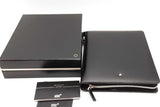 Mont Blanc Meisterstuck Black Leather Zippered Organizer Eb0726lxzsa