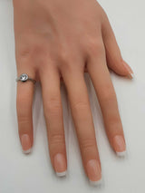 0.70 Cttw Bezel-set Diamond & 95% Platinum Ring 3.5 Grams Size 2.75 Fw1224sxzdu