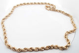 10k Yellow Gold Hollow Rope Chain Necklace 27 Grams 26 Inch Eb0526lxrxsa