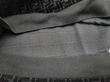 Fendi Black Cotton Velvet Logo Sweater Size Italian Xxxl Do0925lrxde