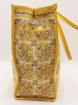 Dolce & Gabbana Majolica Print Canvas Tote Bag Eb1225orxsa