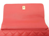 Chanel Coco Large Red Quilted Caviar Leather Top Handle Bag Do0825rzxzde