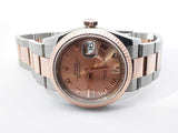 Rolex Datejust 36mm Stainless Steel 18k Everose Gold  Watch Sd0725lozxzsa