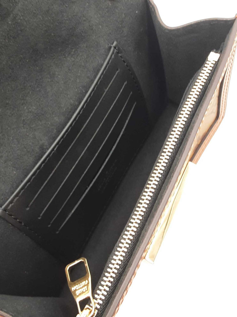 Louis Vuitton Dauphine Chain Wallet In Monogram & Reverse Monogram Coated Canvas Fw0625ezxdu