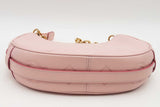 Mcm Aren Crescent Pink Leather Hobo Shoulder Bag Eb0826pxzsa