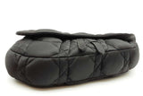 Christian Dior X Erl Black Satin Quilted Cannage Saddle Bag Eb0926opxzde