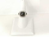 David Yurman Sterling Sliver Petit Albion Black Stone Ring 9.7 Grams Size 6 Mk0926lzxmia