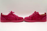 Christian Louboutin Pink Suede Junior Orlato Flat Veau Sneakers Eb0424lxzde